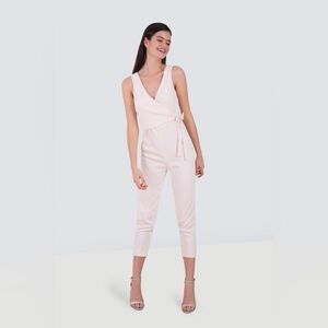 CLUB MONACO Wrap Jumpsuit Dusty Pink